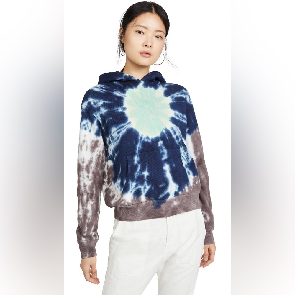 Monrow Sun Burst Tie Dye Hoodie Size Small